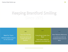 Tablet Screenshot of clarencestreetdental.com